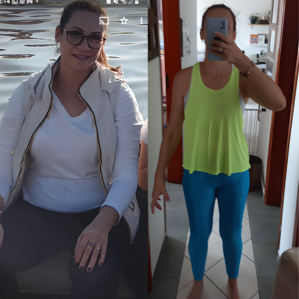 Vanessa, 45 anos, eliminou 12kg em 2022 e mantém o resultado até hoje.