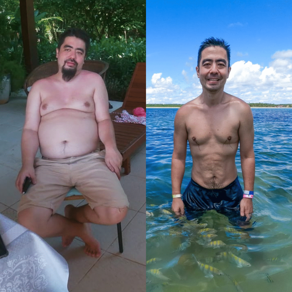 Bruno, médico psiquiatra de 42 anos, transformou sua vida ao perder 33kg em 2021 e mantém o resultado até hoje!